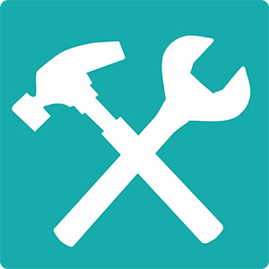 Icon of a hammer and wrench