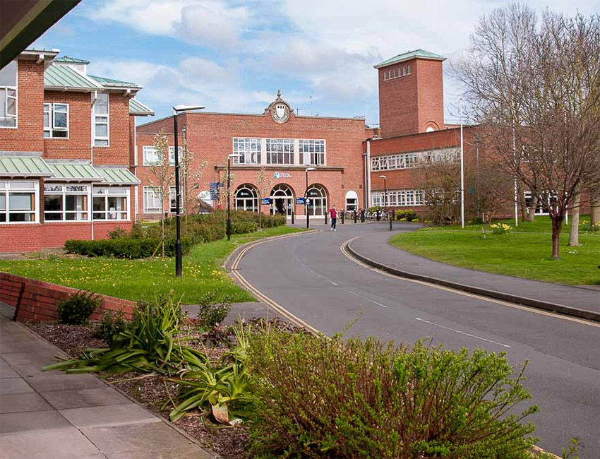 A view of the Edward Elgar building on our St John's campus