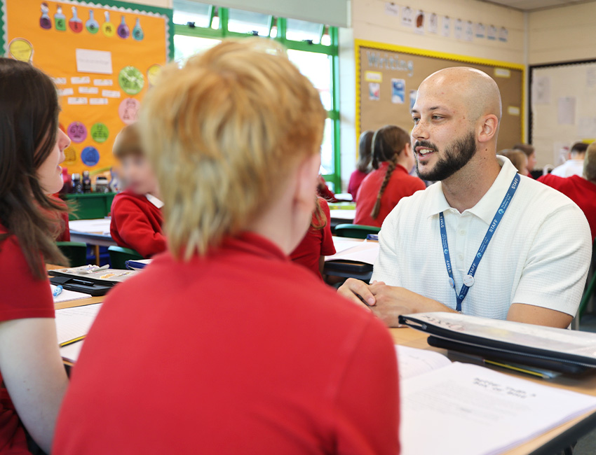 Students walking outside our St John's Campus main reception