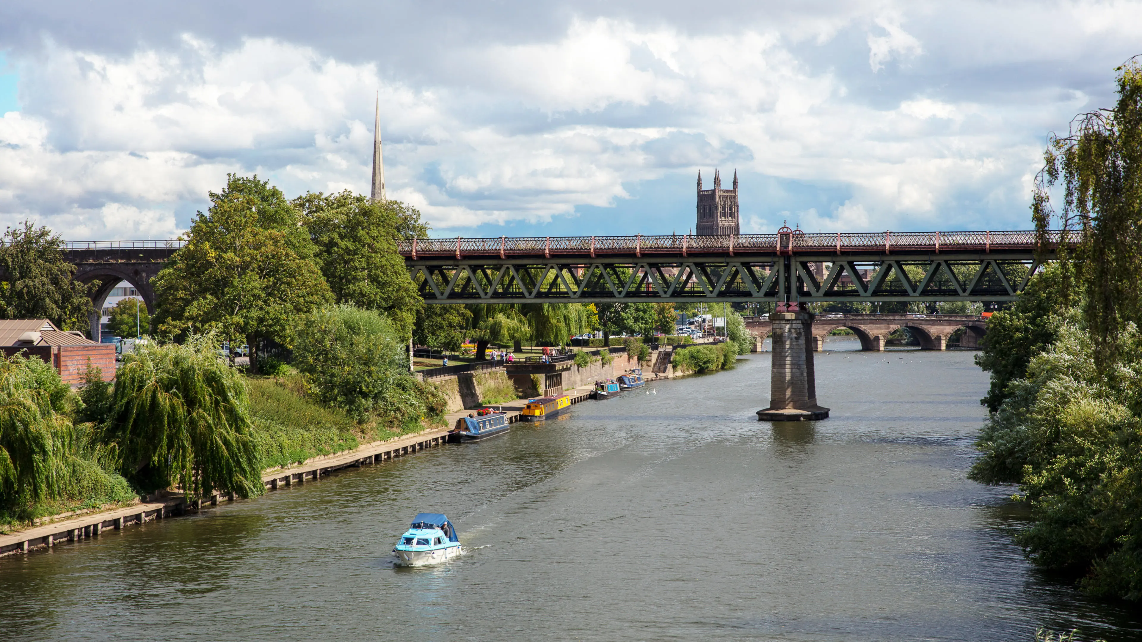 The River Severn with Worcester Cathedral in the background