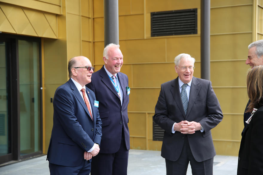 DUKE WITH DIGNITARIES