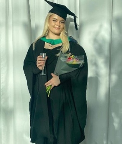 University of Worcester logo on a light blue background