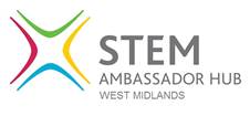 STEM Logo that includes the words AMBASSADOR HUB WEST MIDLANDS