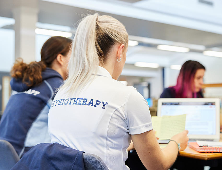 Students studying in Pierson