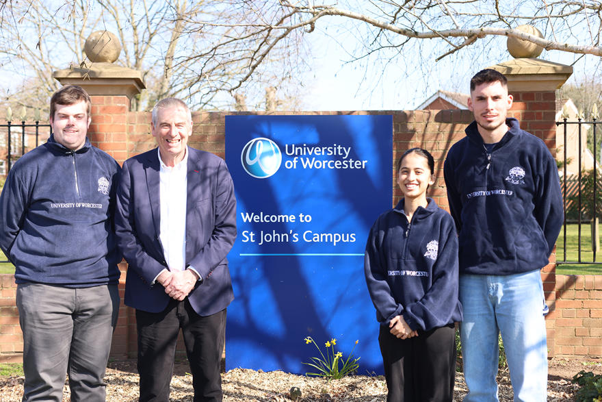 UW David Green with SU Officers