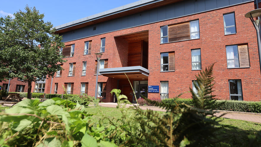 Exterior view of Elizabeth Barrett Browning hall