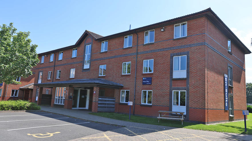 Exterior view of Vesta Tilley hall