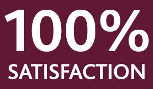 100% satisfaction logo