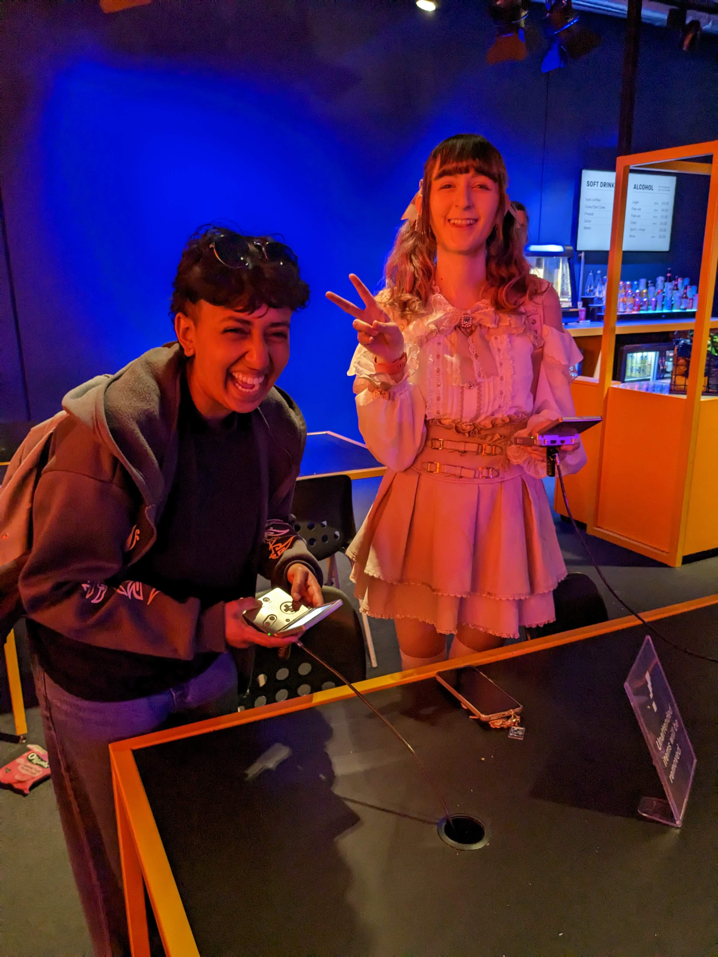 2 students on Game Art trip