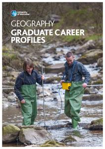 Geography Graduate Careers Booklet cover