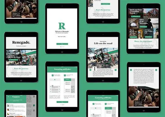 Graphic design degree course student artwork