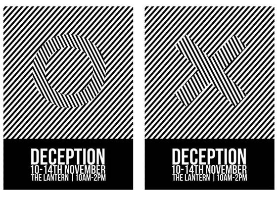 Graphic design degree course student artwork