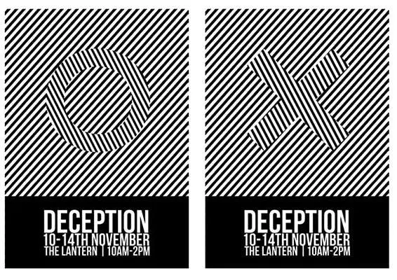 Graphic design degree course student artwork