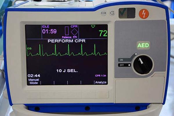 An ECG machine used by students on our Nursing degree.