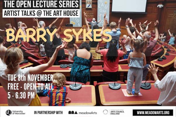 Poster for Barry Sykes lecture at the Art House