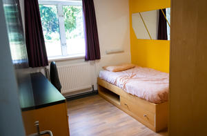 inside a bedroom in en-suite accommodation