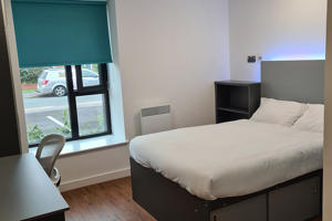 View of bedroom in Mary Seacole hall of residence