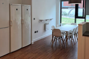 View of dining area in Mary Seacole hall of residence