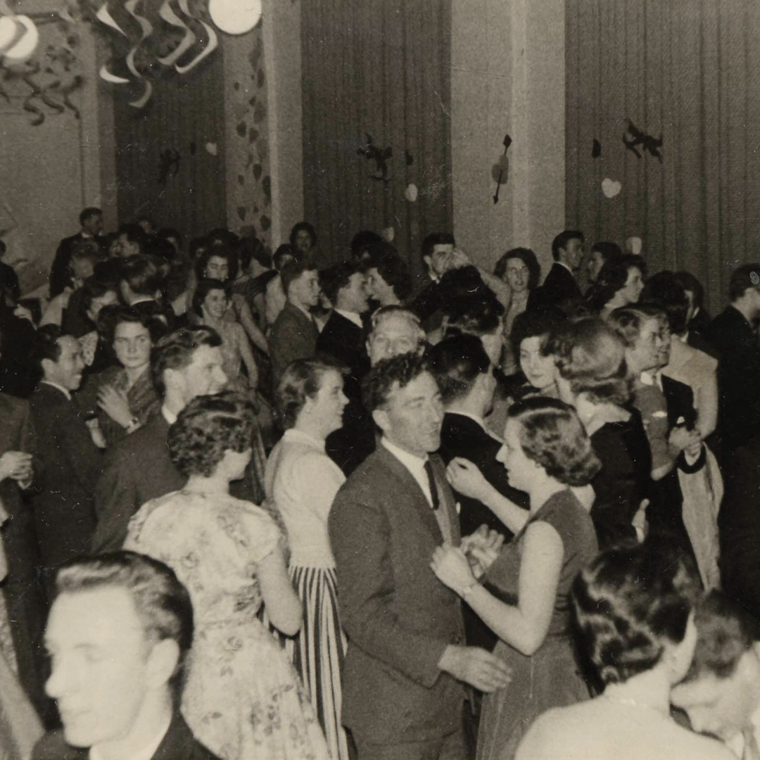 A valentine's dance in 1957