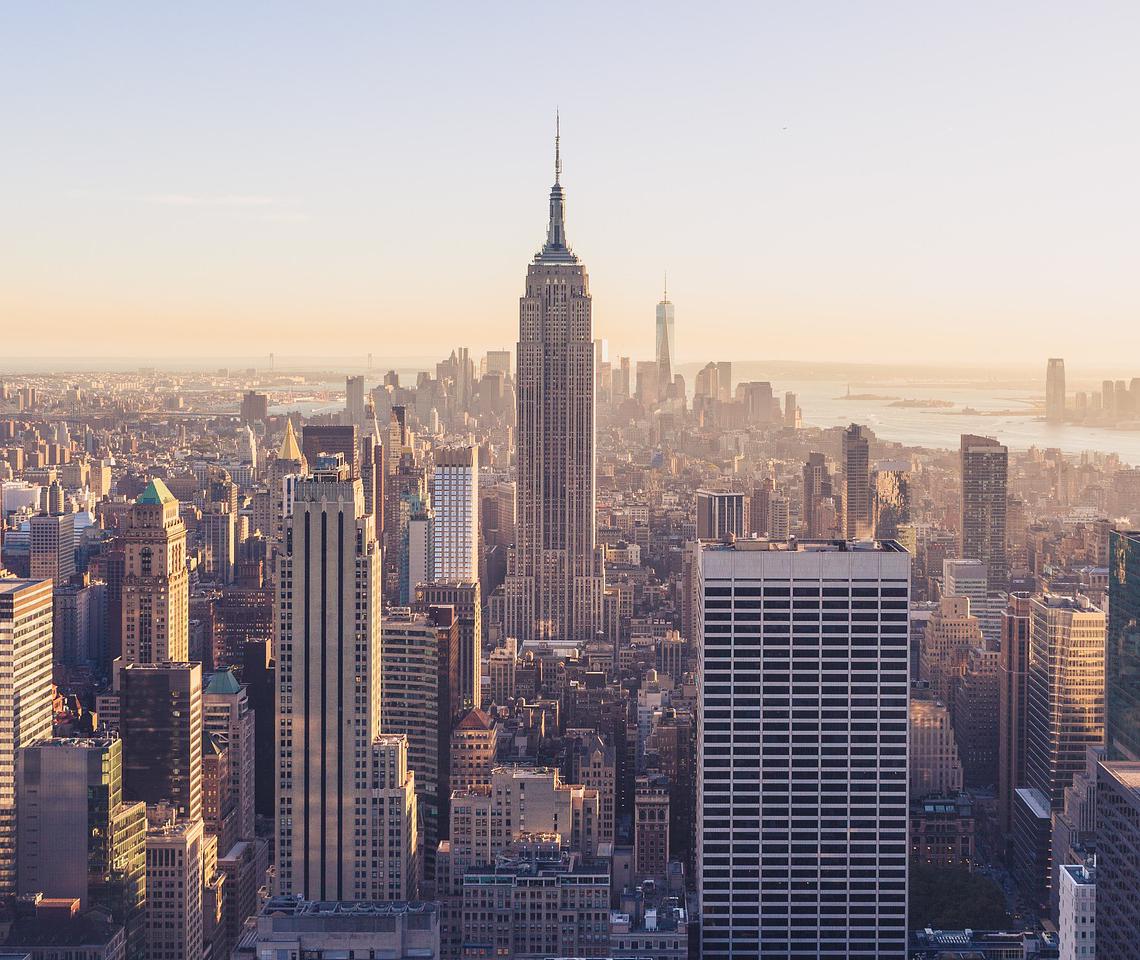 Skyline of New York buildings