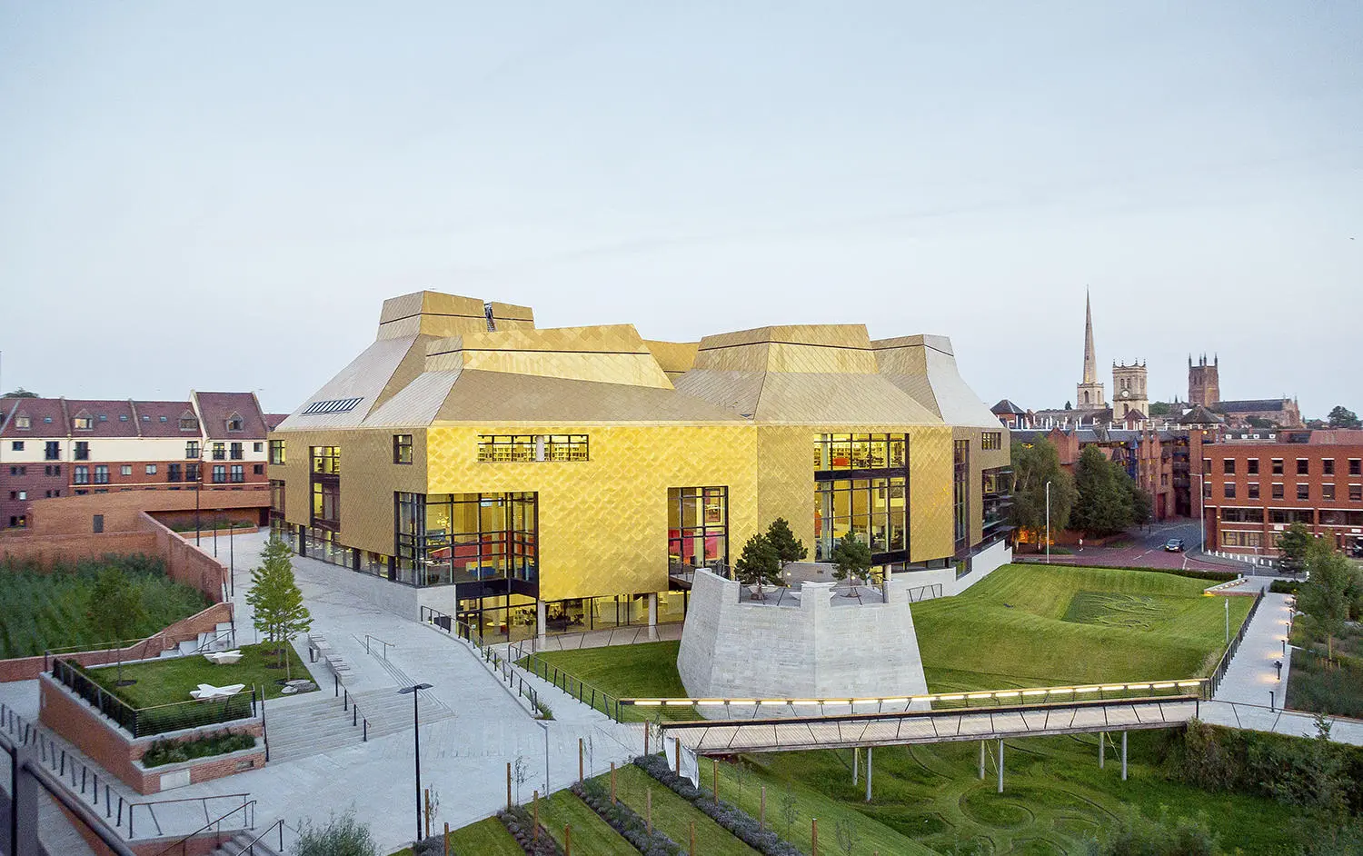 Ariel view of The Hive library