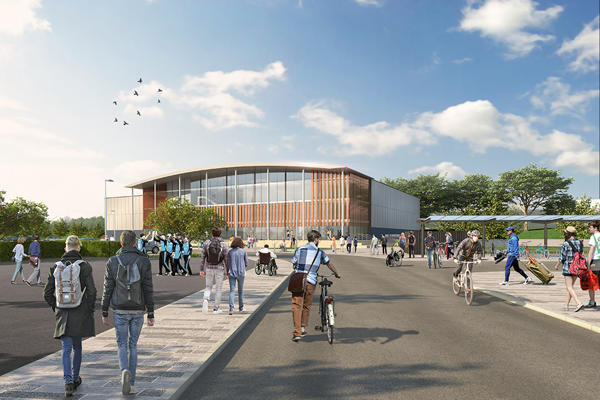 IICEC (Cricket Centre) artists impression 1 - David Morley Architects web