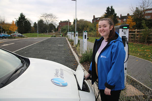 EV chargers at Severn Campus 1