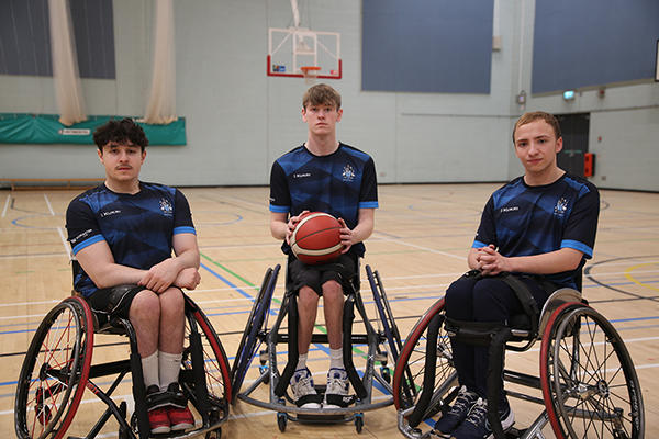 GB wheelchair basketball students