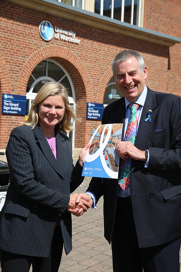 Justine Greening and David Green with Levelling Up report web