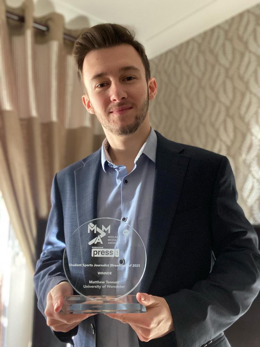Matthew Tennant - Midlands Media Awards winner