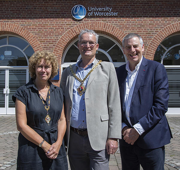 Worcester Mayor Louis Stephen visit