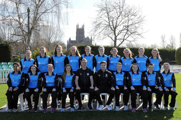 A group shot of the Worcester Women's cricket Team