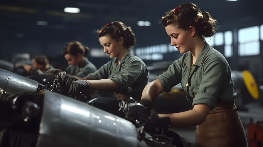 Women working in a factory