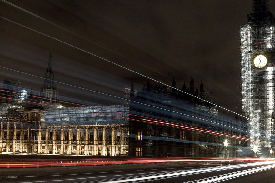 A shot of London a night