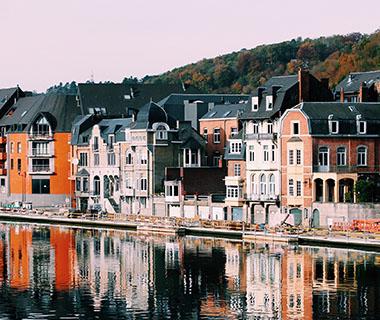 A waterfront in Belgium