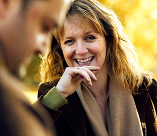 Mature woman smiling