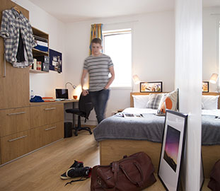 inside a student accomodation